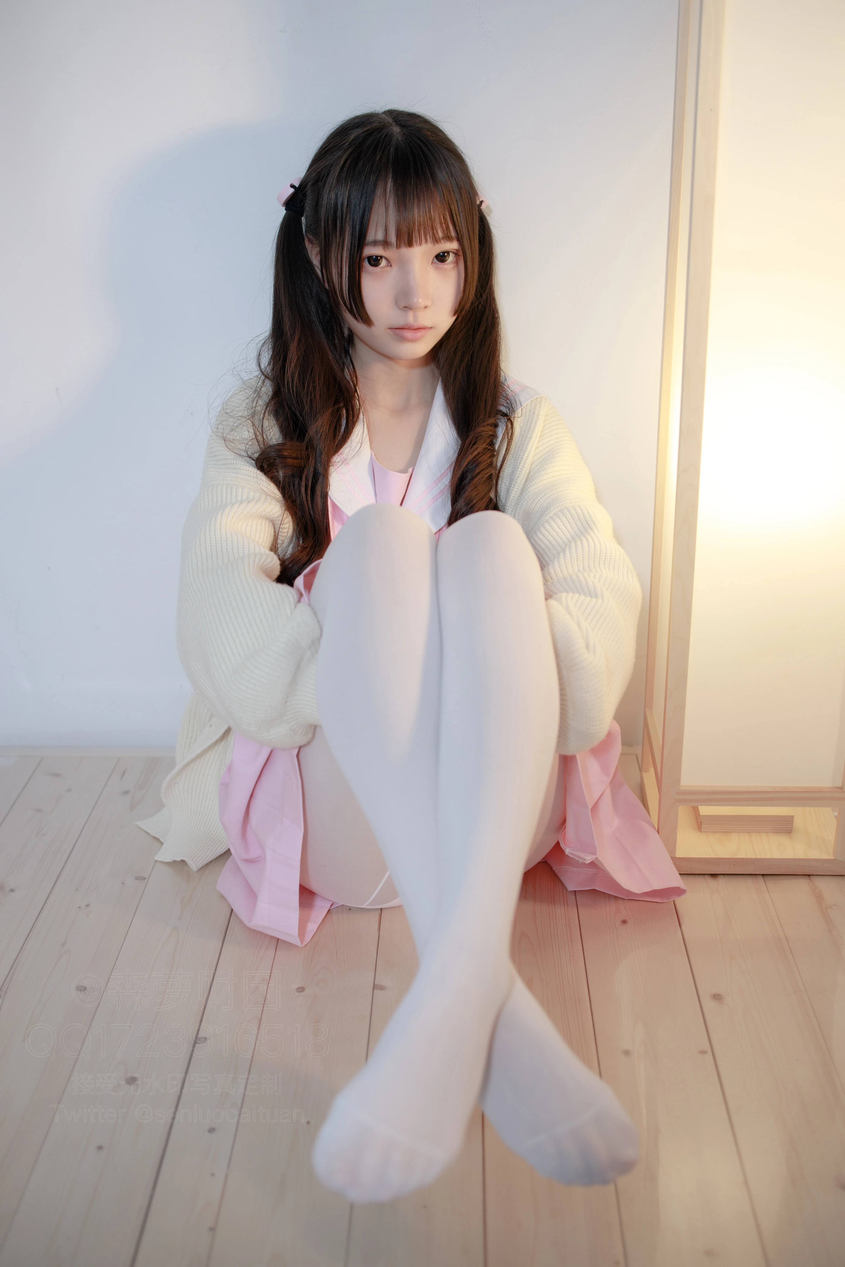 森萝财团 [X-059] 萝莉白丝80D [97P 1V]插图4